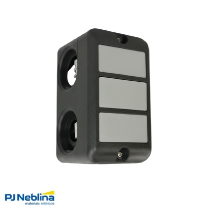 Condulete Pvc Múltiplo 3/4 Cinza C/2 Conector + 5 Tampões + 2 Interruptor Simples + 1 Tom 20A - Wetzel