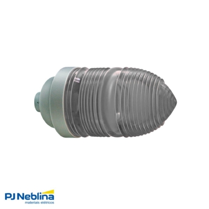Luminária Industrial Sinalização Sobrepor Cinza 60W E27 Sem Fotocélula - Wetzel