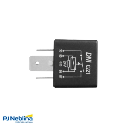 Rele Automotivo Auxiliar Universal 70A 24V 1Na 4 Terminais S/Suporte - Dni