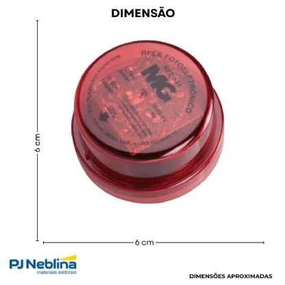 Rele Fotoelétrico 1000W Nf Bivolt Terminal Vermelho - Marigirius