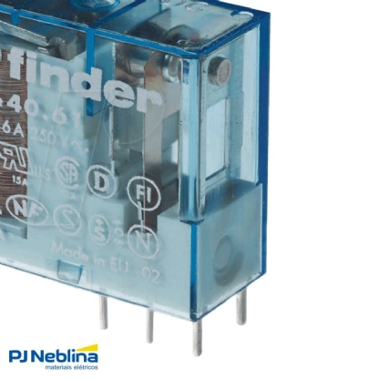 Rele Industrial Mini 16A 24Vcc 1Rev (Spdt) - Finder