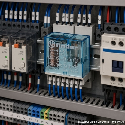 Rele Industrial Mini 16A 24Vcc 1Rev (Spdt) - Finder