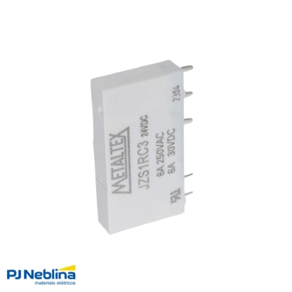 Rele Industrial Mini 6A 24Vcc 1Rev (Spdt) - Metaltex