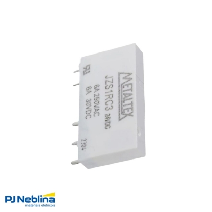 Rele Industrial Mini 6A 24Vcc 1Rev (Spdt) - Metaltex