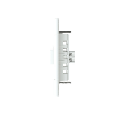 Conjunto 1 Interruptor Simples Horizontal 10A 250V C/Placa 4X2 Branco Fosco Lunare Up - Schneider