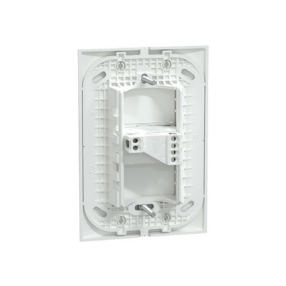 Conjunto 1 Interruptor Simples Horizontal 10A 250V C/Placa 4X2 Branco Fosco Lunare Up - Schneider