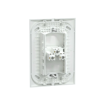 Conjunto 1 Tomada 2P+T Horizontal 10A 250V C/Placa 4X2 Branco Fosco Lunare Up - Schneider