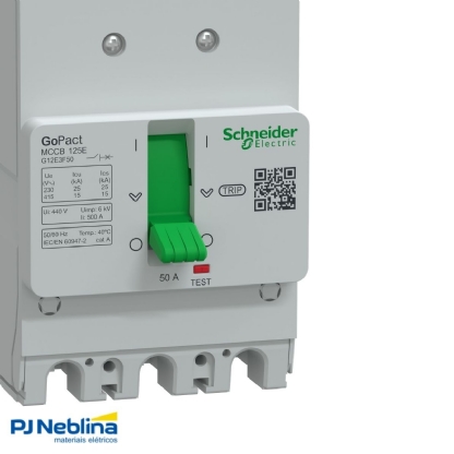 Disjuntor Caixa Moldada Tripolar 50a 15ka 380/415v 50/60hz - Schneider