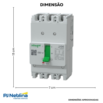 Disjuntor Caixa Moldada Tripolar 50a 15ka 380/415v 50/60hz - Schneider