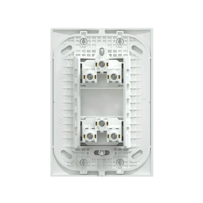 Conjunto 2 Tomadas 2P+T Distanciados 10A 250V C/Placa 4X2 Branco Fosco Lunare Up - Schneider