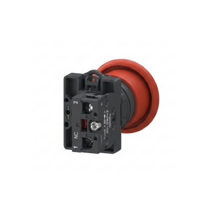 Botão De Emergência Cogumelo 40Mm Pulsador 22Mm Plástico Vermelho 1Nf - Schneider