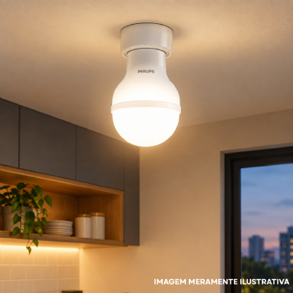 Lâmpada Led Bulbo Alta Potência T Leitosa 40W Bivolt E27 6500K Branco Frio Luz Branca 3000Lm - Philips