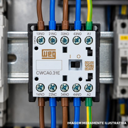 Contator Mini Auxiliar 10A 95-110V 3Na+1Nf 50/60Hz - Weg