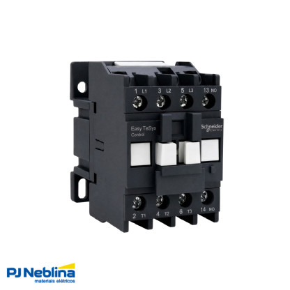 Contator Potência Tripolar 12A 24Vcc 1Na+2Nf 50/60Hz - Schneider