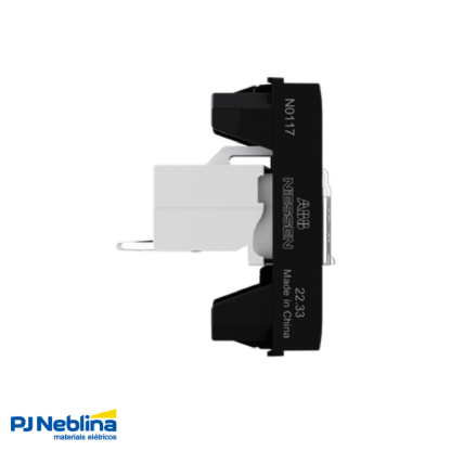 Módulo Tomada Telefone Rj11 (4 Fios) 1 Mod Preto Origen - Abb