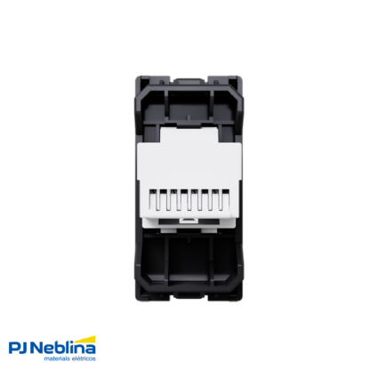Módulo Tomada Rede Rj45 Cat5E (8 Fios) 1 Mod Preto Origen - Abb