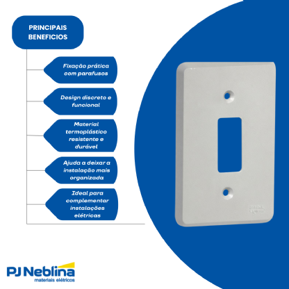 Placa Acabamento 4X2 1 Posto Vertical Cinza Silentoque - Pial