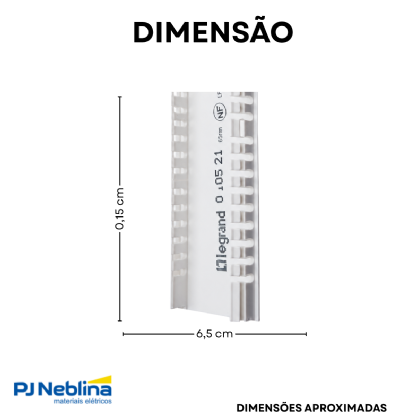 Mata Junta Tampa Flexível Canaleta Dlp 65Mm Pvc Branco - Pial