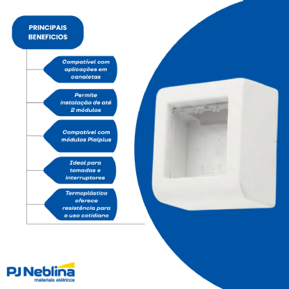 Caixa Sobrepor 75X75X42Mm Branca - Pial