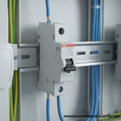 Disjuntor Mini Din Unipolar 16A Curva C 10Ka 230/400V - Abb