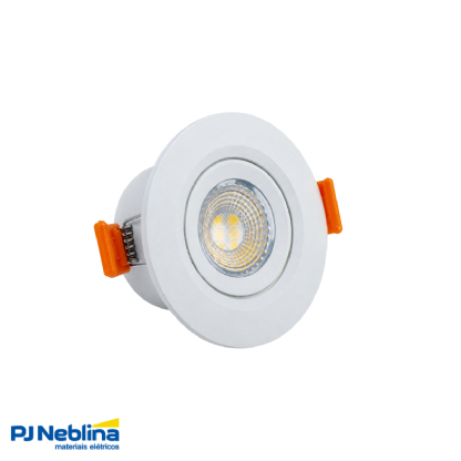 : Spot LED Embutir Redondo 5W Bivolt Branco Frio 6400K -  Ourolux