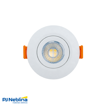 : Spot LED Embutir Redondo 5W Bivolt Branco Frio 6400K -  Ourolux