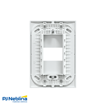 Placa Espelho 4x2 1 Módulo Lunare Up Schneider Branco Fosco - Schneider