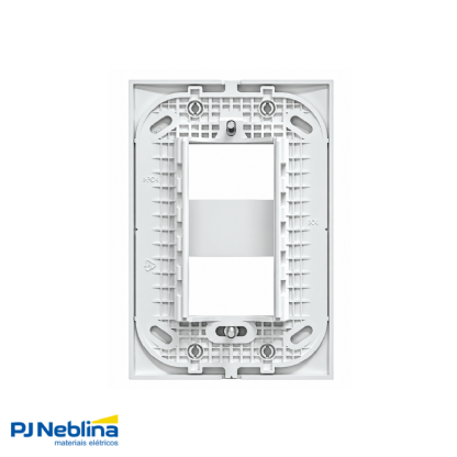 Placa 4x2 2 Módulos Separados Branco Fosco Lunare Up - Schneider