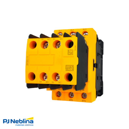 Contator de Segurança CWBS12 12A Tripolar 24Vcc 2NA 2NF - WEG