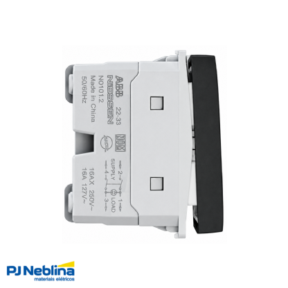 Interruptor Bipolar Simples 16A 250V Preto Origen - ABB