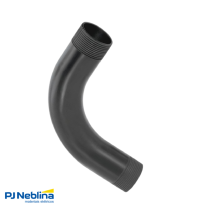 Curva Eletroduto 90° 2 Polegadas PVC Preto - Amanco