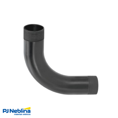 Curva Eletroduto 90° 2 Polegadas PVC Preto - Amanco
