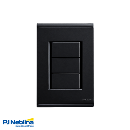 Placa Acabamento 4X2 Cega Grafite Liz - Tramontina