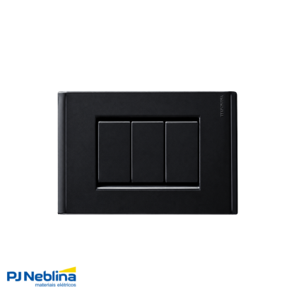 Placa Acabamento 4X2 Cega Grafite Liz - Tramontina