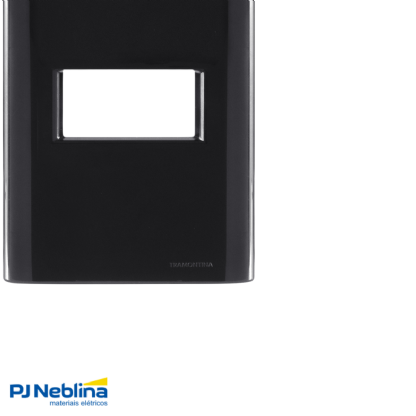 Placa Acabamento 4X2 1 Posto Horizontal Grafite C/Suporte Giz - Tramontina
