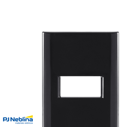 Placa Acabamento 4X2 1 Posto Horizontal Grafite C/Suporte Giz - Tramontina