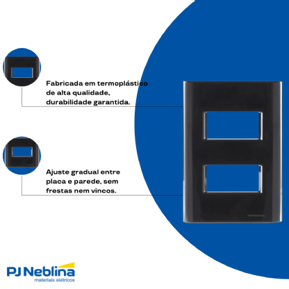 Placa Acabamento 4X2 2 Postos Separados Gr C/Suporte Giz - Tramontina
