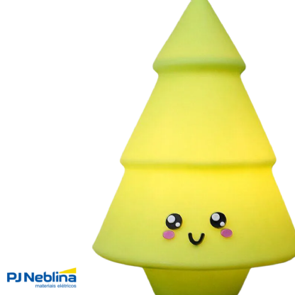 Luminária Mesa Led Sobrepor Arvore De Natal Kawaii Vd P/Lâmpada Bolinha 5W Bivolt C/Cabo 1,80M - Usare