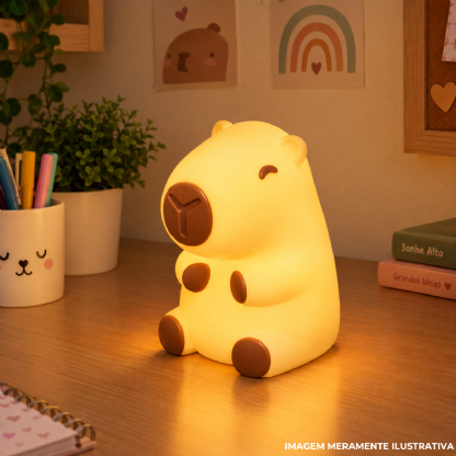 Luminária Mesa Led Sobrepor Capivara Baby P/Lâmpada Bolinha 5W Bivolt C/Cabo 1,80 m - Usare