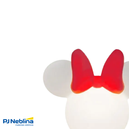 Luminária Mesa Led Sobrepor Minnie Clean Bc P/Lâmpada Bolinha 5W Bivolt C/Cabo 1,80M - Usare
