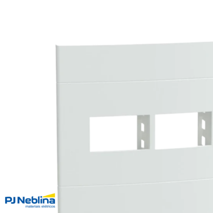 Placa Com Suporte Lunare Up Branco Fosco 4X4 2 Módulos Separados - Schneider
