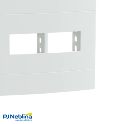 Placa Com Suporte Lunare Up Branco Fosco 4X4 2 Módulos Separados - Schneider
