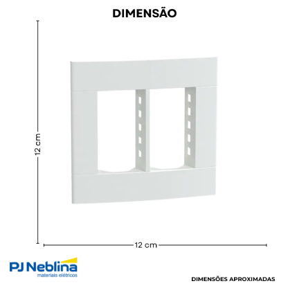 Placa Com Suporte Lunare Up Bc Fosco 4X4 6 Modulo - Schneider