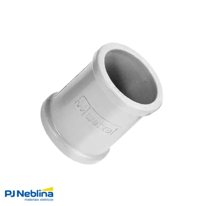 Luva Eletroduto 1Pol S/Rosca Pvc Branco - Wetzel