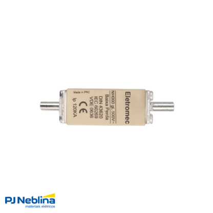 Fusível Nh Retardado Gg/Gl 50A 500V 120Ka T-000 - Eletromec