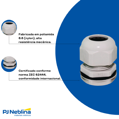 Prensa Cabo 3/8 5-10Mm Bsp Nylon Cz Ip67 - Hellermann