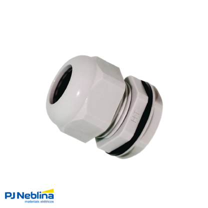 Prensa Cabo Nylon Bsp 2Pol Cinza Ip68 Curta - Hellermann