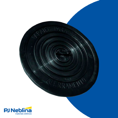 Tampa Para Caixa Inspeção Terra 300Mm Ferro Fundido Simples Preto - Paratec