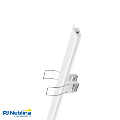 Perfil De Embutir C/ Mola 24,2Mmx7,51Mm Nano Bc Difusor Bc 1Mt - Luminatti