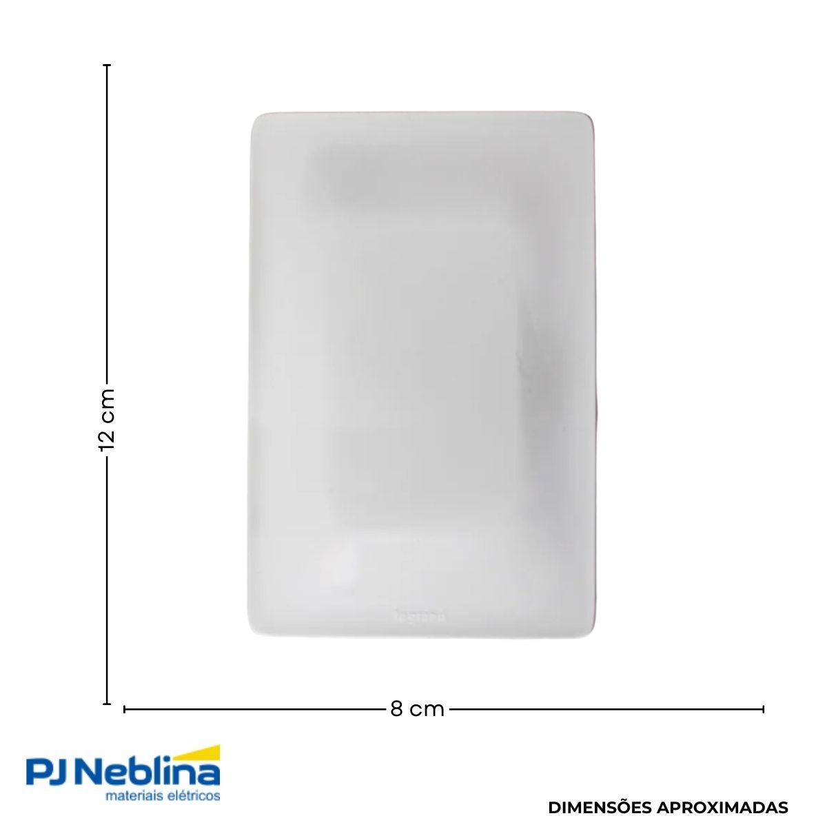 Placa Acabamento 4x2 Cega Bc C/suporte Zeffia